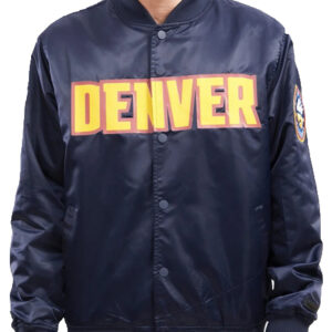 NBA Denver Nuggets Team Big Logo Varsity Jacket