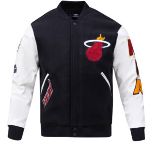 NBA Miami Heat Team Classic Black Varsity Jacket