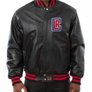 LA Clippers NBA Team JH Design Domestic Color Leather Jacket
