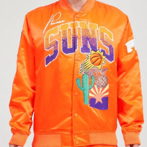 NBA Team Phoenix Suns Home Town Satin Varsity Jacket