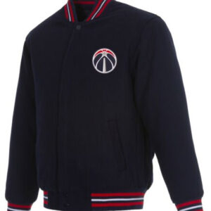 NBA Team Washington Wizards JH Design Wool Reversible Varsity Jackets