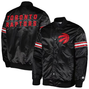 NBA Toronto Raptors Team Starter Black Pick & Roll Varsity Jacket